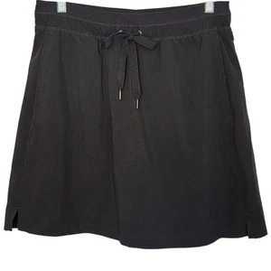 Green Tea schwarzer Skort Größe M sportlich Golf Tennis Rock Kordelzug Taille aktiv - Bild 1 von 12