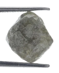 Base de cristal rugoso suelto natural color gris crudo de 3,02 quilates increíble diamante - Imagen 1 de 2
