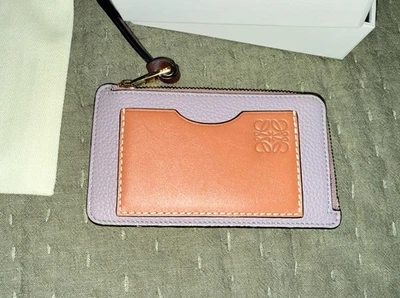 Бумажник-держатель для карт Loewe фиолетовый и желтовато-коричневый - Изображение 1 из 4