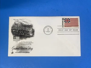 1968 FIRST DAY COVER - 6c -GRAND UNION FLAG   HISTORIC FLAG SERIES - Picture 1 of 2