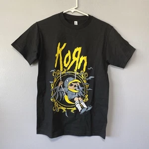 KORN T SHIRT Black Size S. Bird Man Boy On Swing. Full Logo - Picture 1 of 8