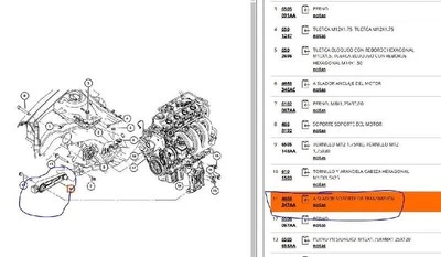 04668392AA supporto motore per CHRYSLER NEON II 2.0 16V 1999 5382048 - Immagine 1 di 4