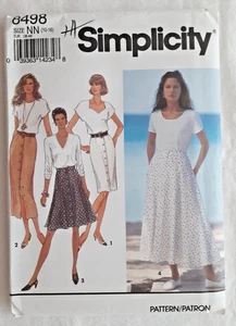Falda De Colección Patrón Simplicidad 8498 Misses' Delgada o Acampanada Proyecto de Costura (H) - Imagen 1 de 2