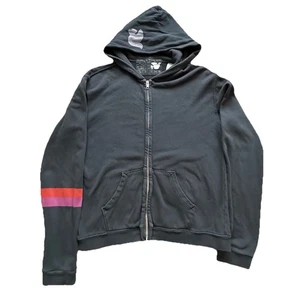 Sudadera con capucha Free City para mujer talla 1 pequeña color gris snd sonido cremallera completa suéter - Imagen 1 de 10