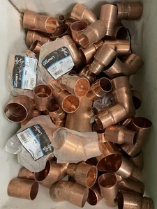 Copper End Feed and solder ring fittings 54mm, 42mm, 35mm / Retail Value £370 - Picture 1 of 10