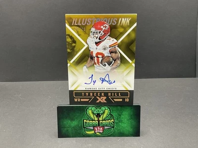 2017 Panini XR Illustrious Ink Tyreek Hill #II-TH Gold 09/10 - Image 1 of 2
