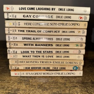Emilie Loring Vintage Romance lot of 11 Paperback books Novels Bantam, w/Banners - Imagen 1 de 2