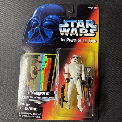 Star Wars Power of the Force Stormtrooper • Hologram Sticker • Kenner 1995 • MOC - Image 1 of 4