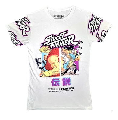 Capcom Street Fighter 2 II T-Shirt Ken Ryu Graphic Tee Men’s Size Small NEW NWT - Image 1 of 4