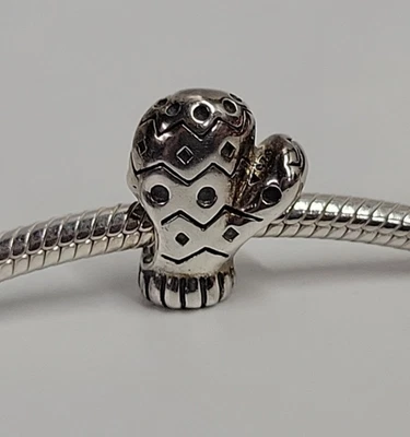 Chamilia Invierno Mitón Guante Navidad Esterlina Cuentas Dije 925 Foto 1 de 4