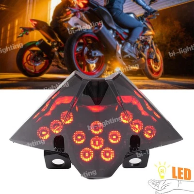 LED Tail Light Position Brake Lamps smoke For kawasaki 2024-2025 Ninj 500 Z500  - Image 1 of 4