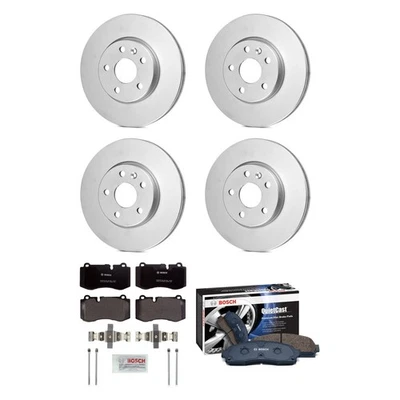 For Mercedes-Benz S550 10-11 Brake Kit QuietCast Premium Front & Rear Brake Kit Foto 1 de 2