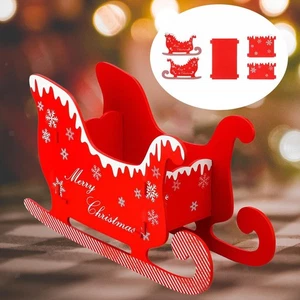 Christmas Sleigh Ornament Christmas Decoration for Festival Xmas Living Room - Picture 1 of 7