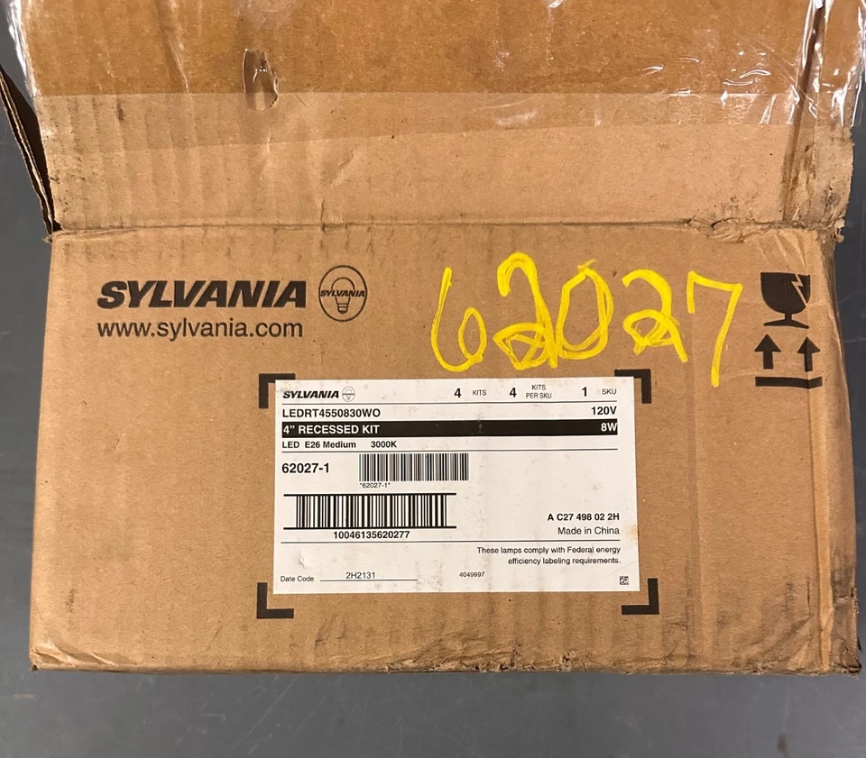 4 Inch Recessed Lighting Kit Round 4 Pack by Sylvania 62027-1 - Image 1 of 4