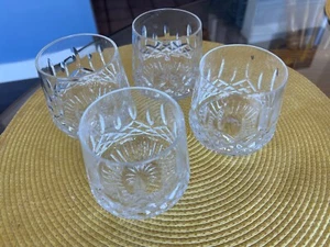 4 Vintage Waterford Crystal Lismore Roly Poly Old Fashioned Glasses BEAUTIFUL - Picture 1 of 6