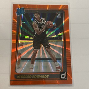 2021-22 Donruss Kessler Edwards Orange Holo Laser RC #204 NETS