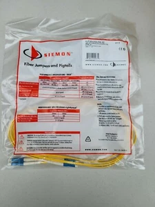 Brand New Siemon FJ2-LCULCUL-02 FIBER JUMPER,XGLO,SM,LC/LC,UPC 2M - Picture 1 of 3