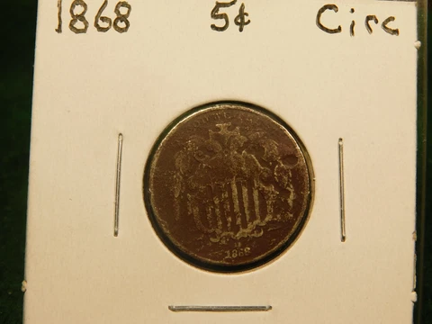 1868    Shield Nickel  Item # 11906 Cover