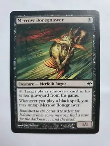 MTG Magic The Gathering Card Merrow Bonegnawer Creature Merfolk Rogue Black - Picture 1 of 2