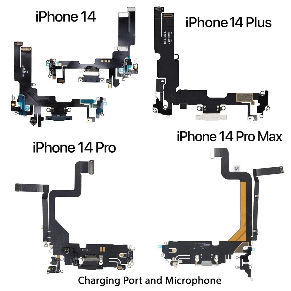 QUANTUM DIRECT iPhone 14 / 14 Plus / 14 Pro / 14 Pro Max Charging Port Mic Cable Replacement