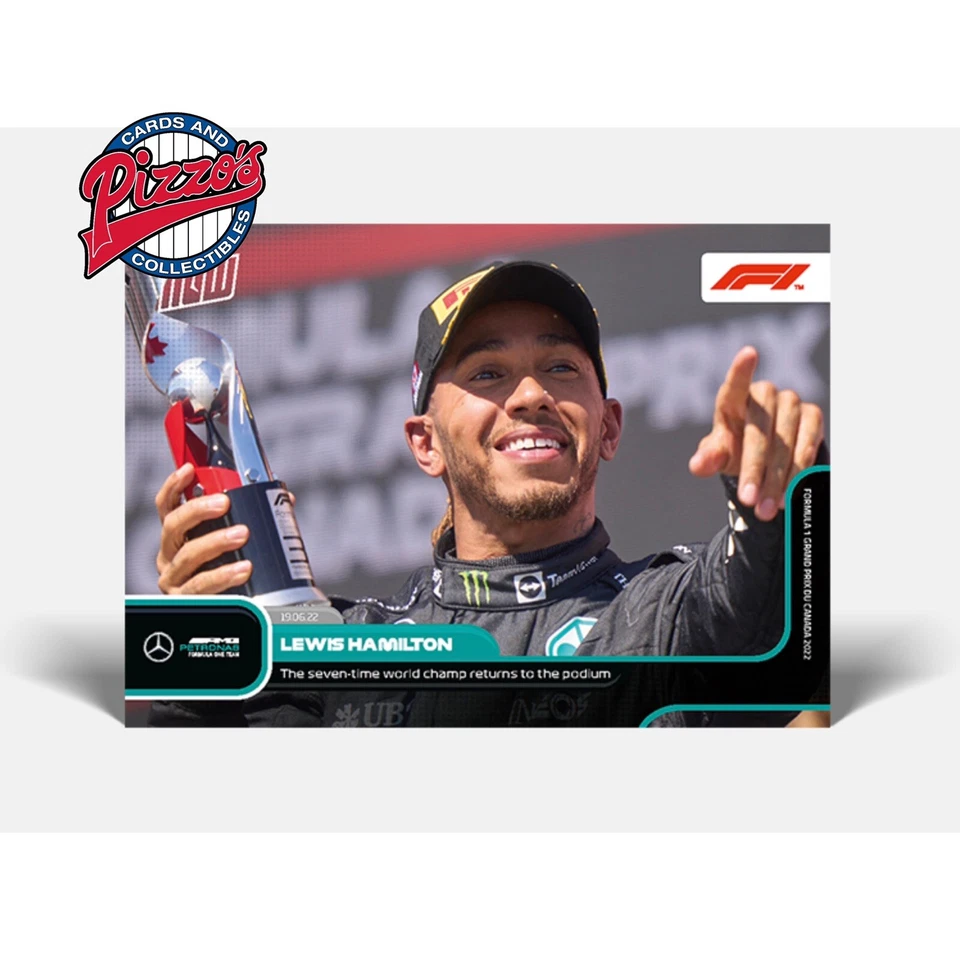 Lewis Hamilton 7-Time Champ Podium 2022 Formula 1 F1 TOPPS NOW #29 In Hand - Image 1 of 1