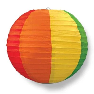 Linterna de papel multicolor Quasimoon 14", acanalado uniforme, decoración colgante por... - Imagen 1 de 6