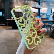 3D Love Heart Silicone Case Cover For iPhone 12 Pro 11 Pro Max XS XR 8 7 6 Plus