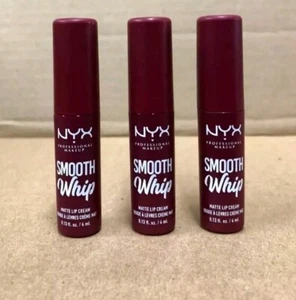 x3 NYX Cosmetics Smooth Whip Matte Lip Cream In Shade Velvet Robe 0.13 oz - Picture 1 of 1