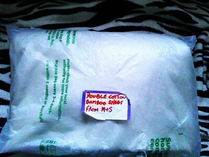 M&S King Size Cotton Bamboo Sateen Fitted Sheet - Picture 1 of 3