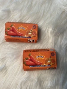 2X Carrot and HONEY Soap Asantee Face And body Anti Acne Wrinkles & Aging125 g - Picture 1 of 3