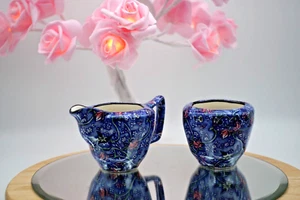 Vintage Chintz Sugar Bowl & Milk Jug Porcelain Set Ringtons Boxed - Picture 1 of 11