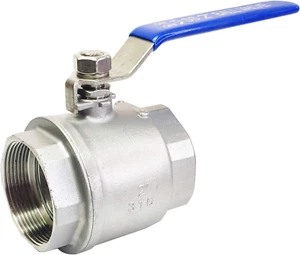 2" Female Ball Valve NPT Thread 316 Stainless Steel Full Port Ball Valve - Picture 1 of 12