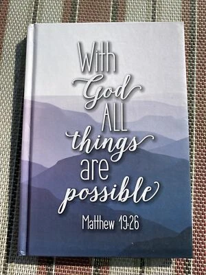 New"With God All Things Are Possible Journal/ Notebook/Composition Hardcover - Image 1 of 3