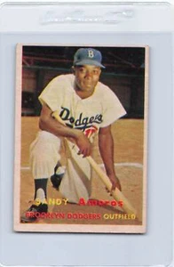 1957 Topps #201 Sandy Amoros Dodgers EX *4328 - Picture 1 of 2