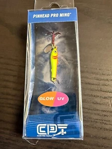 Clam Pinhead Pro Jigging Mino, 1/16Oz , #14 Hook, Glow/UV - Picture 1 of 16