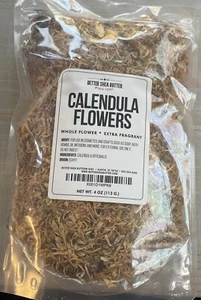 Calendula Flowers 4 Oz Whole Flower Extra Fragrant For Soap Cosmetics Bath Bombs - Picture 1 of 4