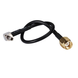 50x RP SMA male to CRC9 male right angle pigtail cable for Huawei 3G USB modem - Picture 1 of 4