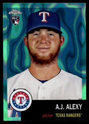 2022 Topps Chrome Platinum Aqua Lava A.J. Alexy 876/299 Texas Rangers #362 - Image 1 of 2