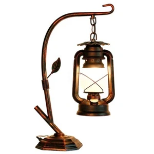 Rustic Table Lamp,Lamp for Nightstand,Farmhouse Lantern Table Lamps for Livin... - Picture 1 of 9