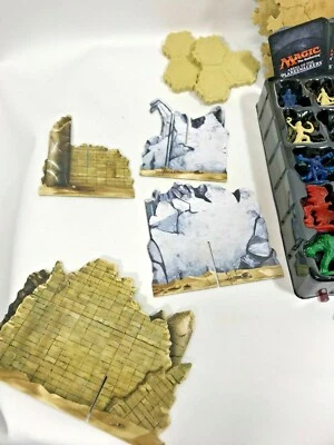Magic the Gathering Arena of the Planeswalkers Cardboard Ruins & 3-Hex Tiles - Image 1 of 3