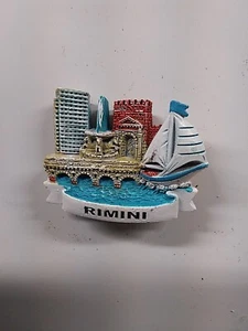 MAGNETE CALAMITA RESINA SOUVENIR FRIDGE MAGNET RIMINI EMILIA-ROMAGNA - Picture 1 of 1