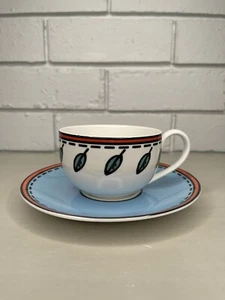 Villeroy & Boch Group Citta & Campagna Novi Cup And Saucer Duo Leaf Design #B - Picture 1 of 13