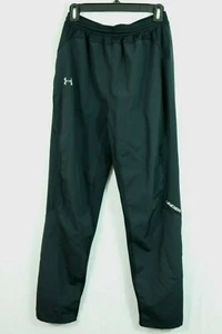 Under Armour Cold Gear Sweat Pants Boys Medium Black Drawstring Ankle Zip - Picture 1 of 9