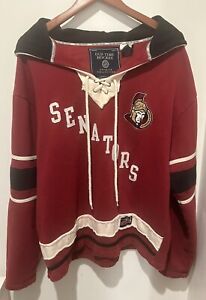 Ottawa Senators NHL Old Time Hockey Distressed Vintage Hoodie Size M