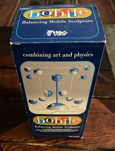 BOBILE BALANCING MOBILE SCULPTURE - Pagoda Blue & Gray HOG WILD 2003 - Picture 1 of 3