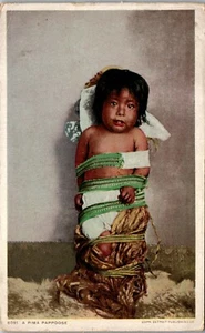 Postal vintage de nativos americanos de Pima Papoose SB1 - Imagen 1 de 2