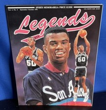 Legends Sports Memorabilia Magazine David Robinson Spurs Hobby Edition #4 1991