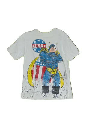 Place Super Hero T-shirt USA Medium 7-8 Boys - Image 1 of 2