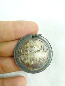 ANTICA MEDAGLIA IN ARGENTO BARICELLA BOLOGNA 1872 - Picture 1 of 2