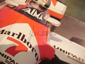 JOHN WATSON SIGNED AUTOGRAPH POSTER MCLAREN F1 AFFICHE F1 MOTORING-MAN - Picture 1 of 3